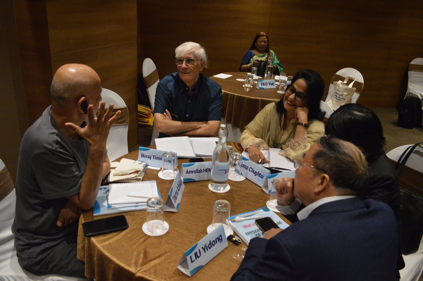 A working session at the international conference